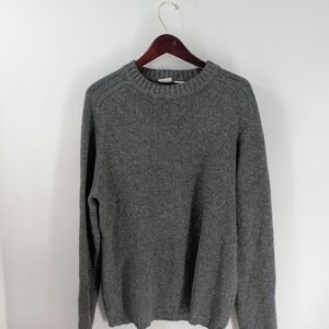 Field Gear FG Crewneck Classic Pullover Jumper Sweater Charcoal Gray Size L